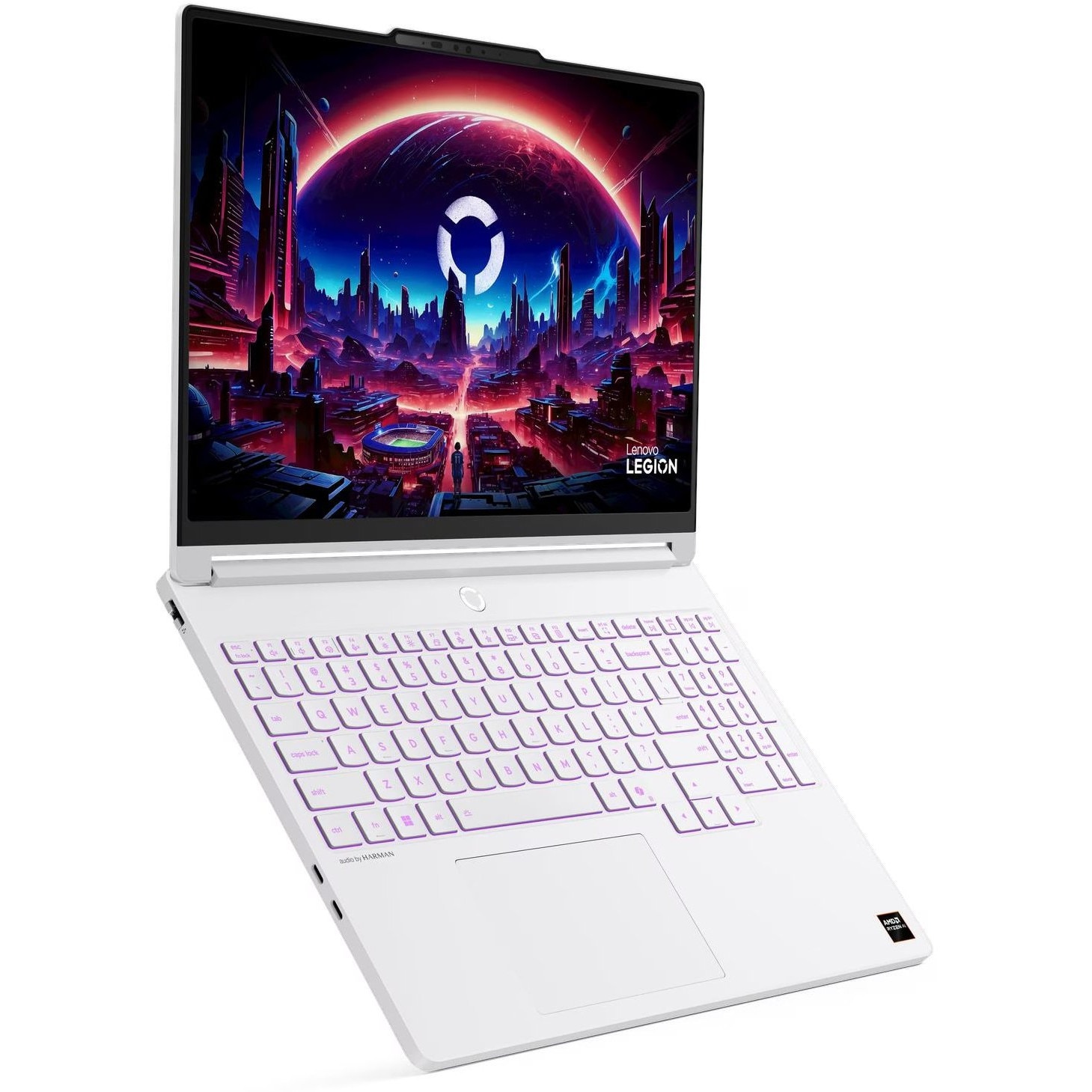 Laptop Lenovo Legion 5, 15.3" WQXGA, AMD Ryzen™ AI 7 PRO 450 pana la 5.1 GHz, 16 GB RAM DDR5 5600, 512 GB SSD, NVIDIA® GeForce® RTX 5060 8 GB, Windows 11 Home, Glacier White 512 GB