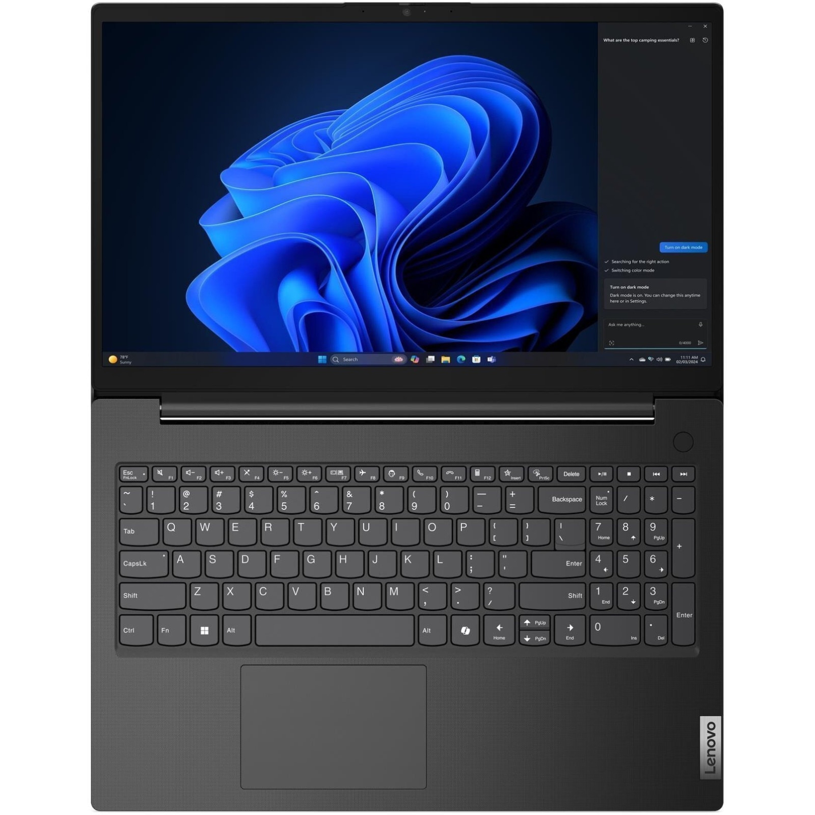 Laptop Lenovo V15 G5 IRL, 15.6" Full HD, Intel® Core™ i7 13620H pana la 4.9 GHz, 16 GB RAM DDR5 5200, 512 GB SSD, Intel® UHD Graphics, Windows 11 Pro, Business Black 512 GB