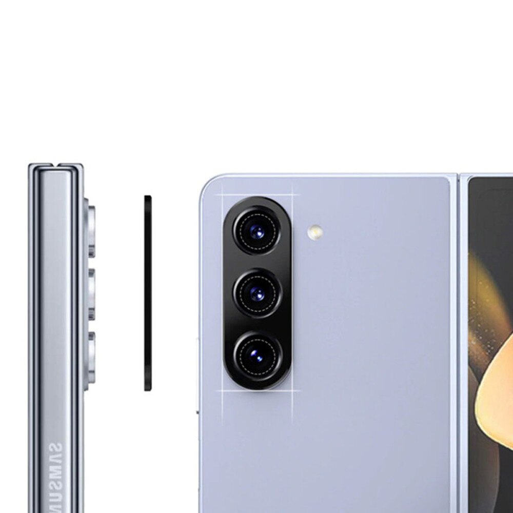 Folie de Protectie Lentile Camera pentru Samsung Galaxy Z Fold 8 Ultra, OPTIM SOLUTION, Sticla Securizata pentru Lentila, Protectie Camera, Stronger Adsorption, Case Friendly, Negru