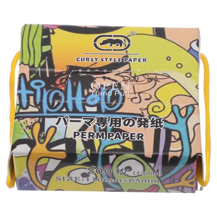 Hartie pentru permanent par, alb, 11x6x0.1cm, set