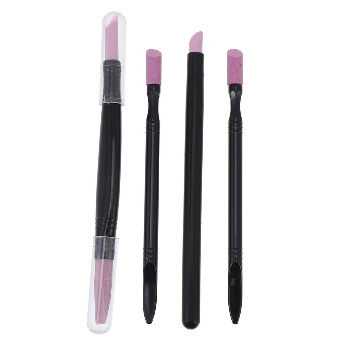 Set 4 pile unghii dublu capat albastru 15x5x5cm