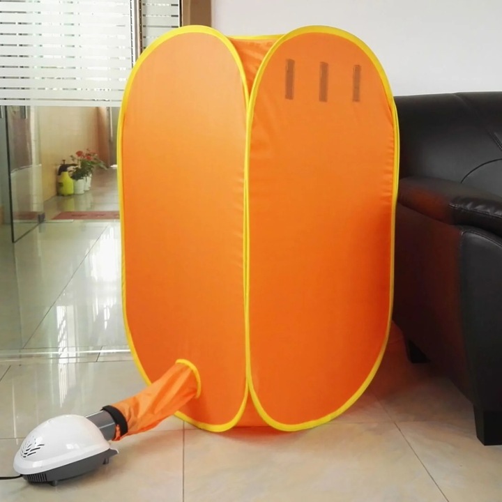 YANYXR hordozható elektromos ruhaszárító, 1200W, kék, 50x50x90cm