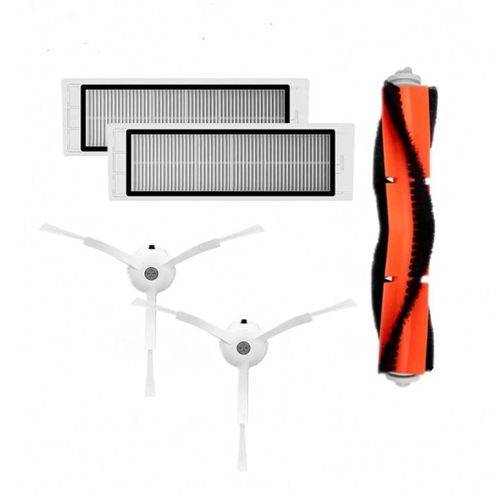 Set accesorii perii laterale HEPA si perie principala YANYXR pentru aspirator robot Xiaomi Mijia 1S Roborock T65 alb 20x9x4cm