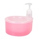 Dispenser sapun si suport burete YANYXR multifunctional roz 20x18x16cm