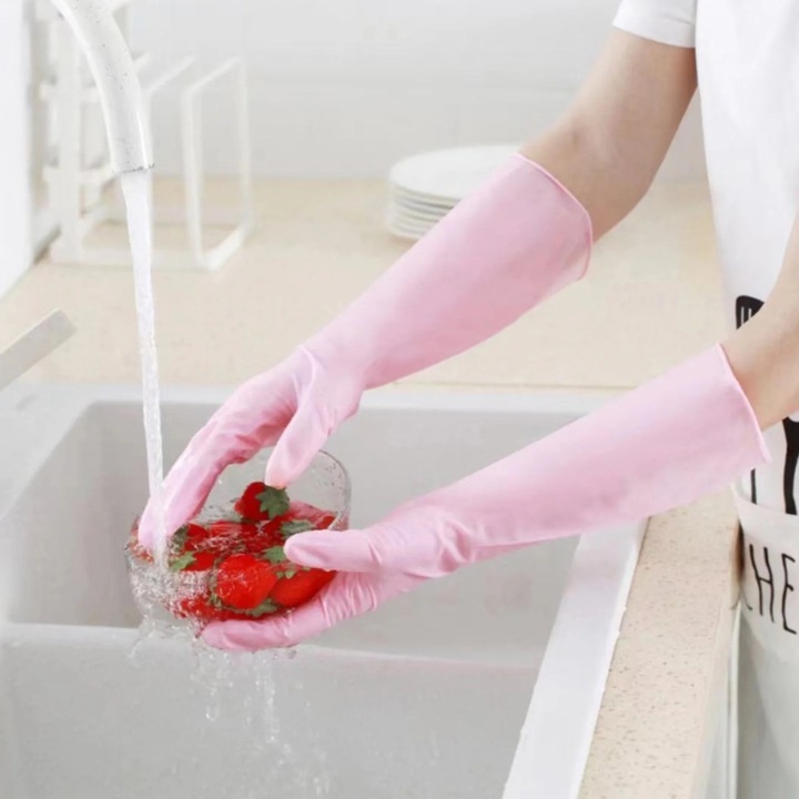 YANYXR konyhai kesztyű 38cm rózsaszín tartós újrafelhasználható