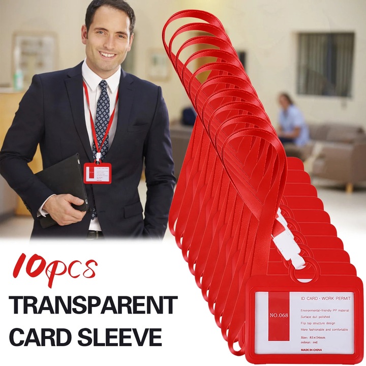 Set 10 huse protectie card vaccin YANYXR, PP, transparent, 15x15x7cm