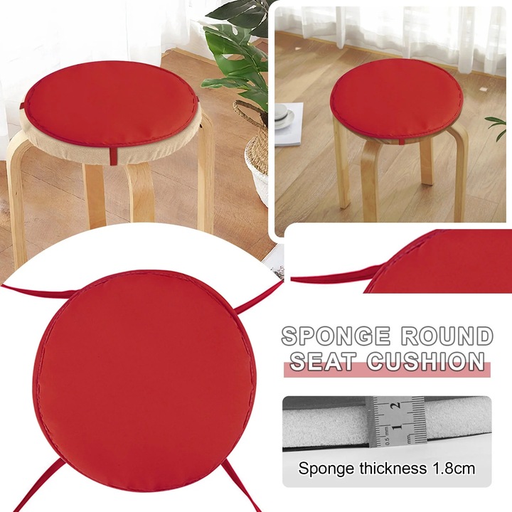 Perna rotunda pentru scaun YANYXR, 38cm, multicolor, cu snururi