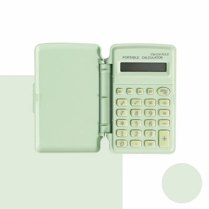 YANYXR asztali számológép 8 számjegyű nagy gombok zöld LCD kijelző 12x8x2cm