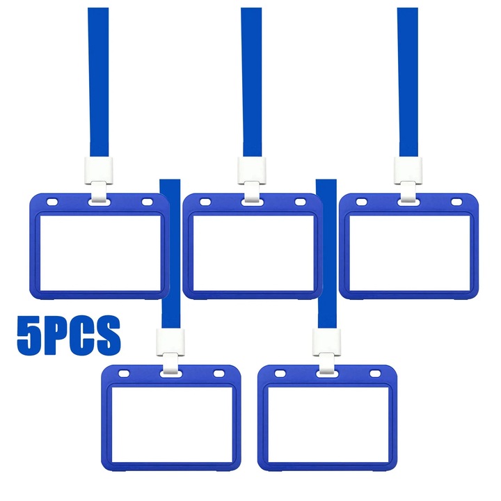 Suport card vaccinare YANYXR cu lantisor transparent 10x12cm set 5 buc
