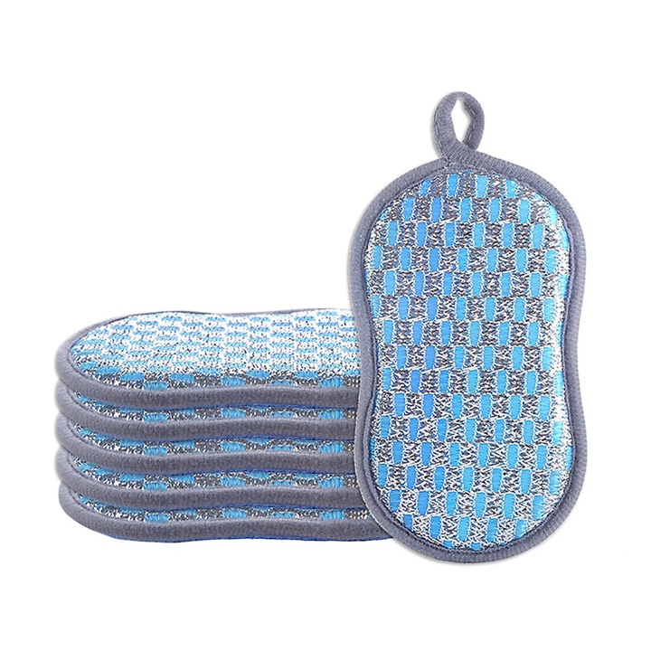 Set 6 bureti de bucatarie YANYXR, dublu fata, albastru, 16x9x5cm