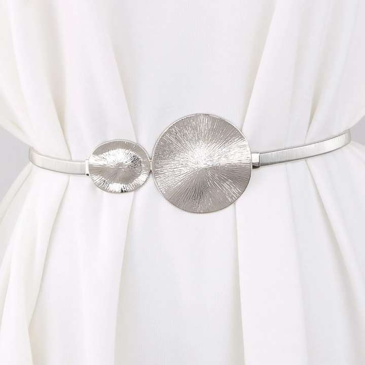 Accesorii perdele YANYXR, metal, argintiu, 36cm, set 1 buc
