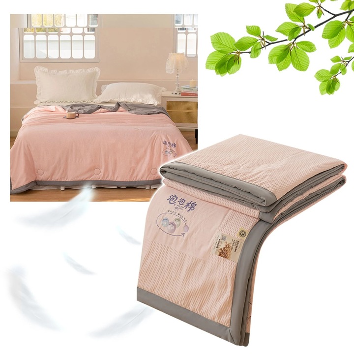 Patura bumbac, 79x59 inch, usoara, decorativa, boho, multicolor