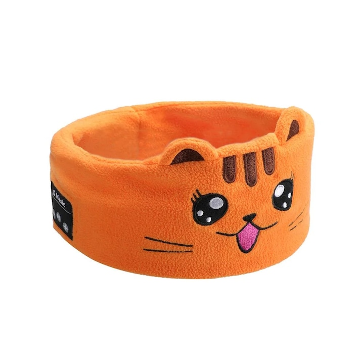Casti wireless YANYXR K2V4, design animal, alb, 10h redare, Bluetooth 5.0