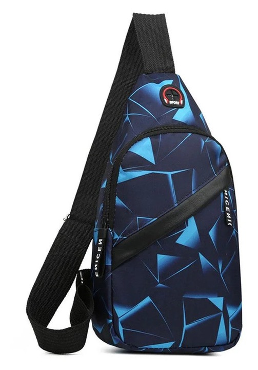 Мъжка чанта за гърди YANYXR Oxford водоустойчива 16x31x8cm многоцветна