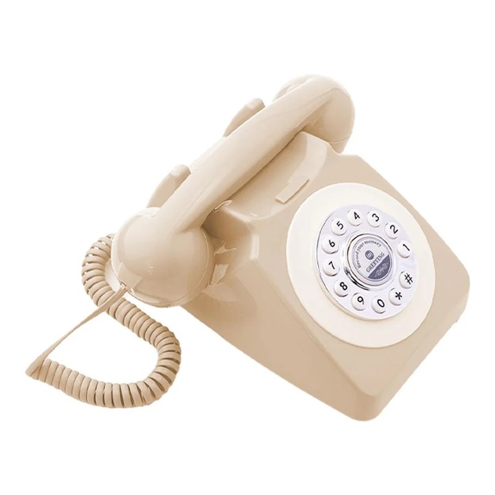 Telefon fix cu fir YANYXR, mesager vocal, rotativ, multicolor, 24x22x13cm