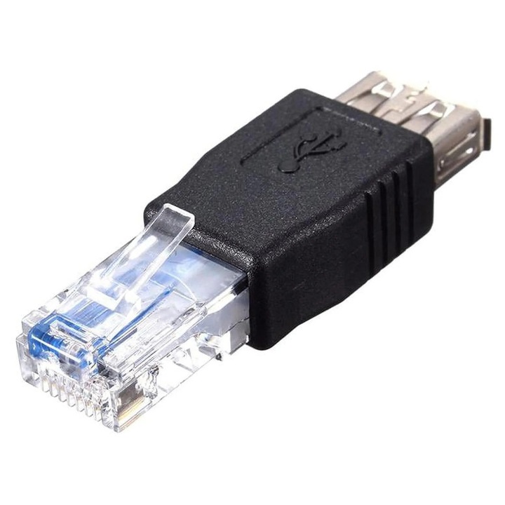 YANYXR fekete RJ45 Ethernet-USB adapter 5.1cm
