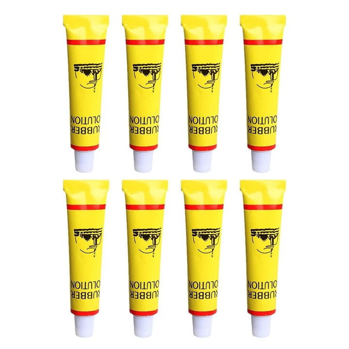 Adeziv universal pentru reparatii anvelope YANYXR, rezistent la umiditate si temperatura, 10.6cm, 16ml, set 1/4/8 buc