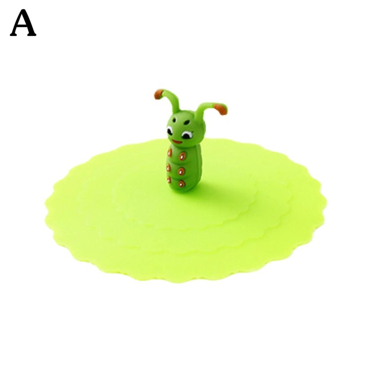 Capac pahar YANYXR silicon alimentar 10cm multicolor