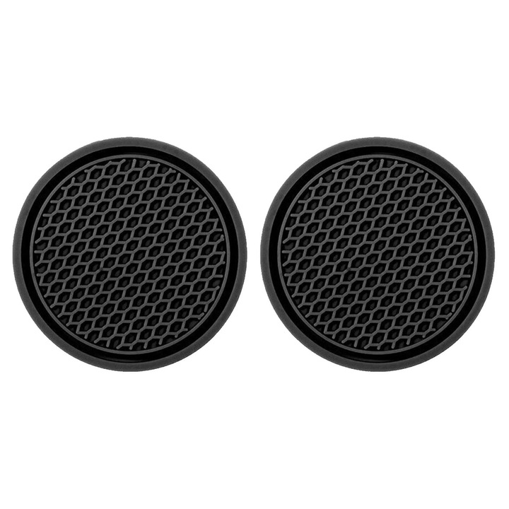 Suport pahare auto YANYXR set 2 buc negru 7x0.5cm antiderapant