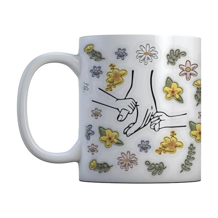 YANYXR kerámia bögre 11oz fehér 9.5x8cm tartós 2 darabos szett
