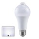 YANYXR E27 B22 LED izzó, mozgásérzékelővel, meleg fehér, 60x133mm, 9W
