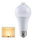 YANYXR E27 B22 LED izzó, mozgásérzékelővel, meleg fehér, 60x133mm, 9W