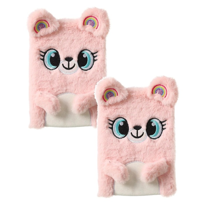 Caiet plus panda roz mic 1PCS