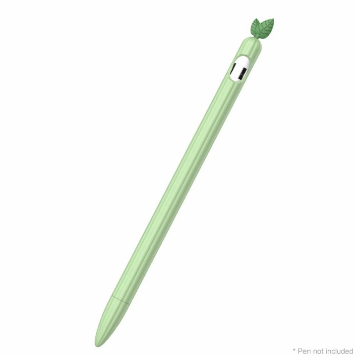 Husa protectie creion silicon verde 20x2x1cm compatibil Pencil 1st Gen