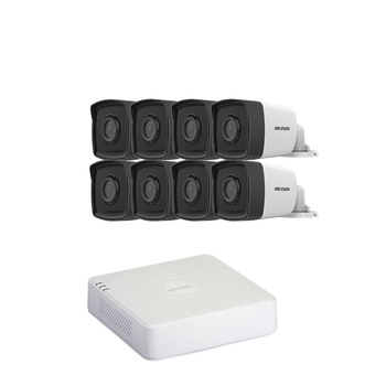 Kit Supraveghere full HD 1080P cu 8 Camere Exterior Exir 40m + DVR 8 canale video / 1 canal audio Kit Supraveghere full HD 1080P cu 8 Camere Exterior Exir 40m + DVR 8 canale video / 1 canal audio
