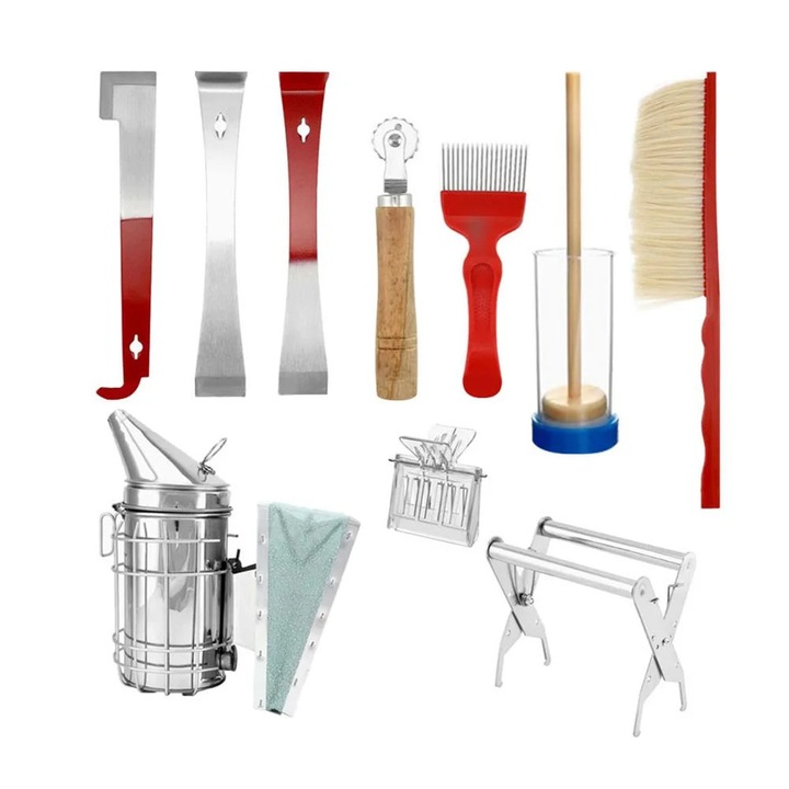 Set unelte apicole YANYXR lemn inox multifunctional