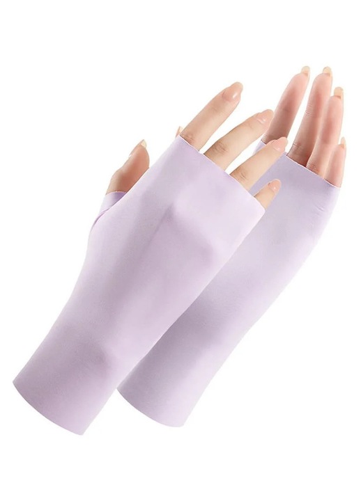 Manusi fara degete Manusi de condus semi-degete din matase de gheata GX Manusi cu degete pe jumatate -AU. X2R3