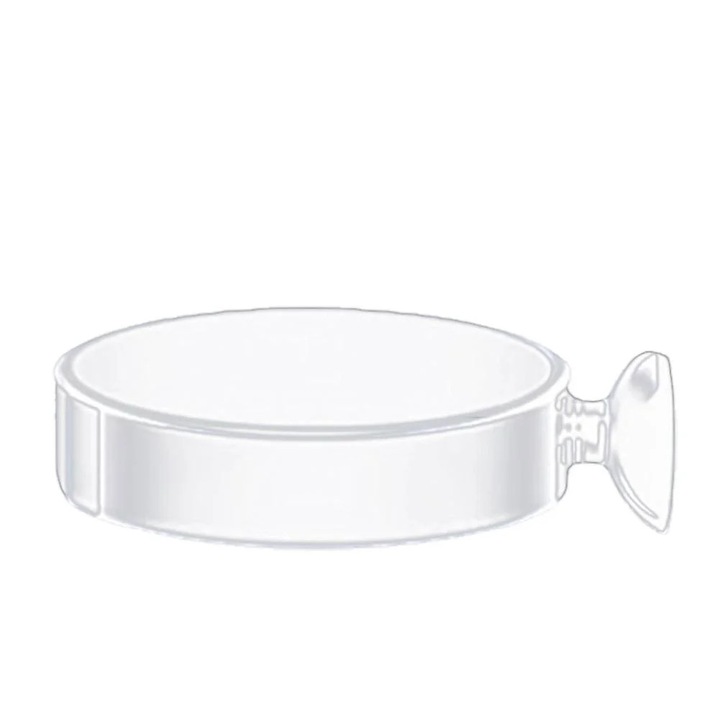 Hranitor acvariu YANYXR acrilic 25x2cm anti-derapare scufundabil