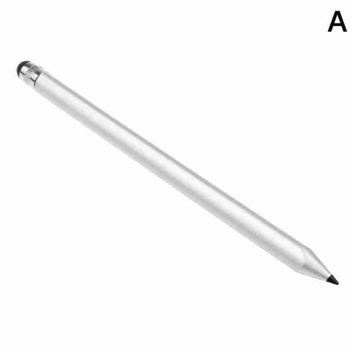 Stylus pen YANYXR metal dual capete argintiu 16.2cm
