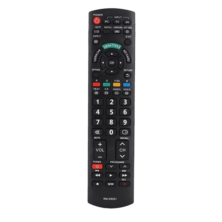 YANYXR Smart TV távirányító, többfunkciós, fekete, 21.3x5x2.5cm