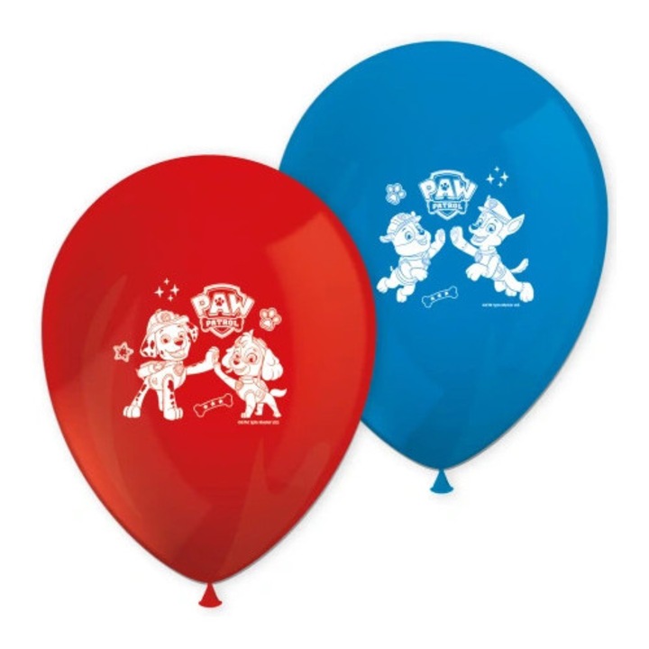 Procos PAW Patrol Heroes kétszínű latex lufik 28cm, 8 db-os szett