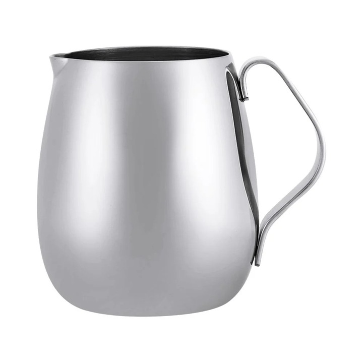 YANYXR tejhabosító kancsó, rozsdamentes acél, 600ml, ezüst