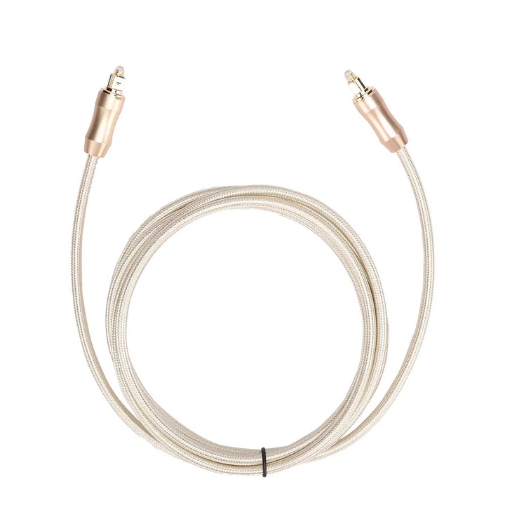 YANYXR Toslink optikai audiokábel 2m arany 6mm