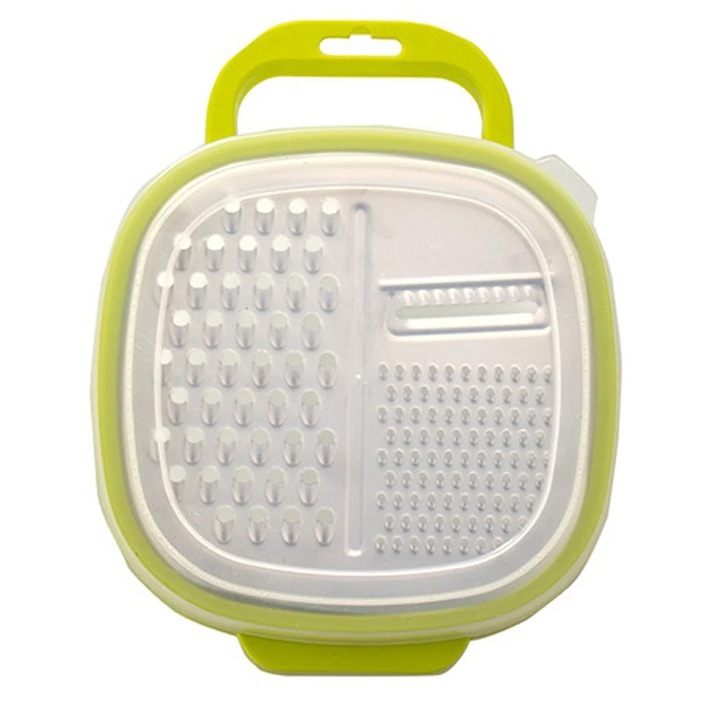 Razatoare branza YANYXR cu recipient si capac inox 20x10x8cm