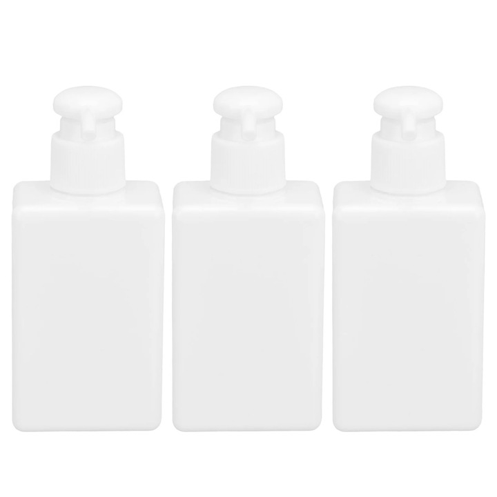 3 db pumpás adagoló szett, 150ml, fehér műanyag, 12.7x5.5x3.65cm