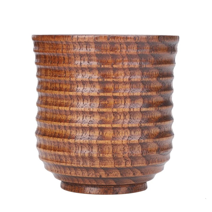 YANYXR jujuba fa bögre 158ml natúr kerek szigetelt 7.8x8cm