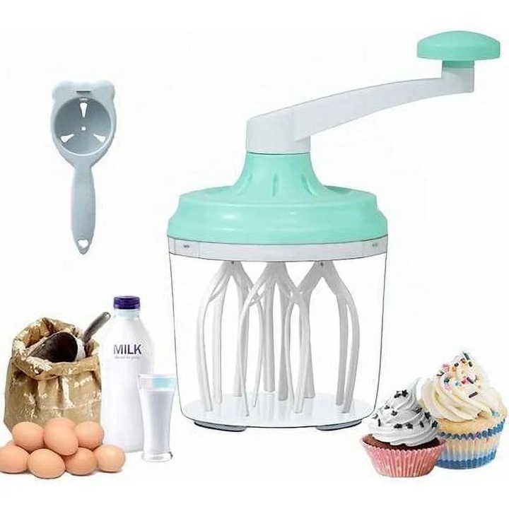 YANYXR multifunkcionális kézi mixer, 1200ml, fehér, 500g