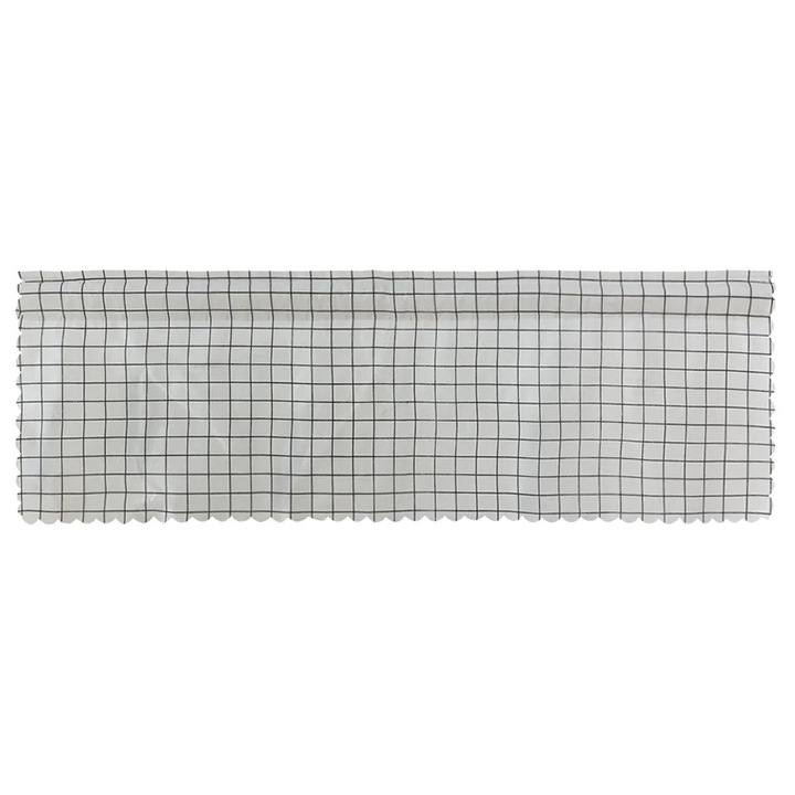 YANYXR fehér pamut félablak függöny 150x45cm