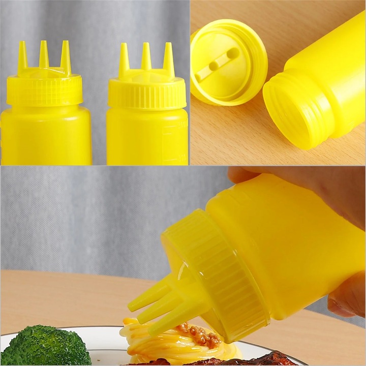 YANYXR 650ml PET fűszertartó flakon, 6.5x25cm, átlátszó
