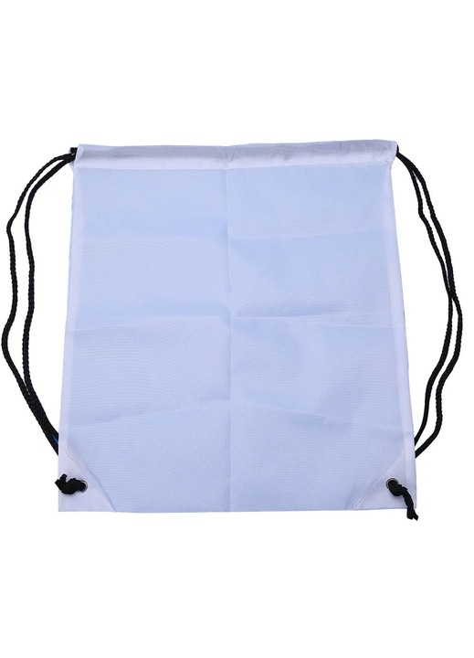 Rucsac cu snur, YANYXR, impermeabil, pliabil, alb, 34x39cm