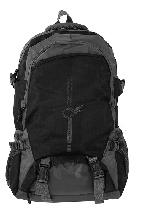 YANYXR 45L vízálló nylon túrahátizsák, fekete, 33x54x18cm