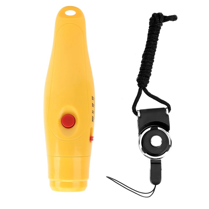 Fluier electronic YANYXR, reglabil, 120dB, ABS, cu snur, 13.5cm