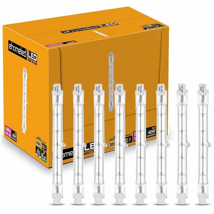 Bec halogen R7S YANYXR 300W 118mm meleg fehér, 8 db-os szett