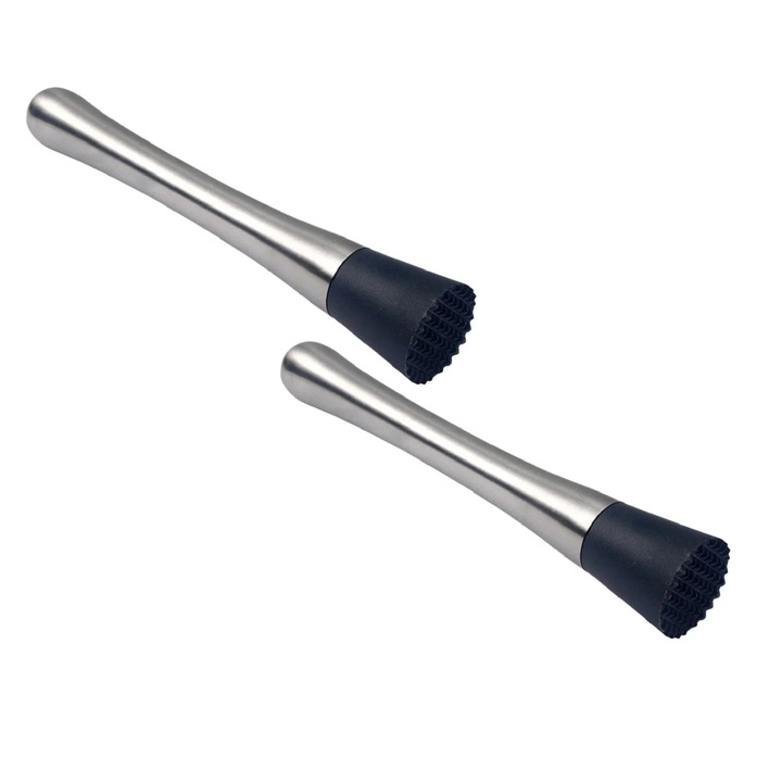Set 2 Pistonase Cocktail Inox 20.5x3.3cm pentru Bar