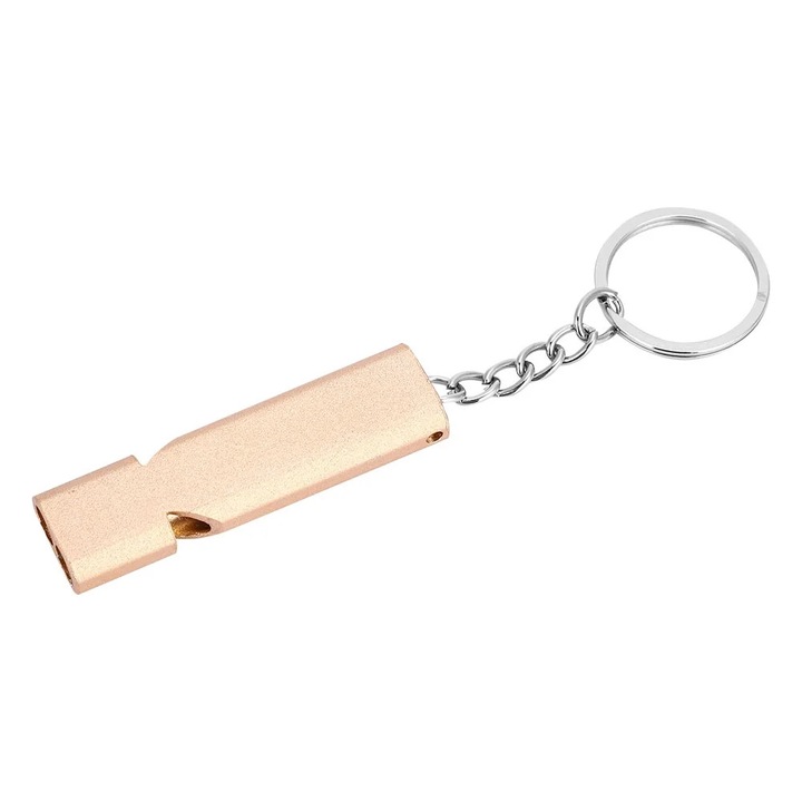 Fluier aluminiu YANYXR aurit 5.5x1.5x0.8cm 12g