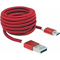 cablu sbox microusb  transfer rate up to 480 mbps braided cable amp metal connectors pc amp mac compatible length 15m color red - cab0121 imagen 27_0_
0